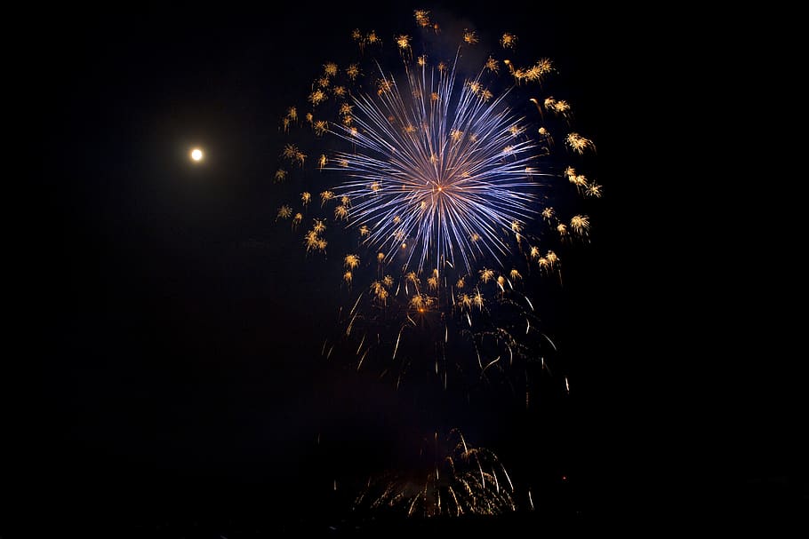 fireworks, folk festival, pleasure, fun, night, firework, illuminated, exploding, firework display, celebration