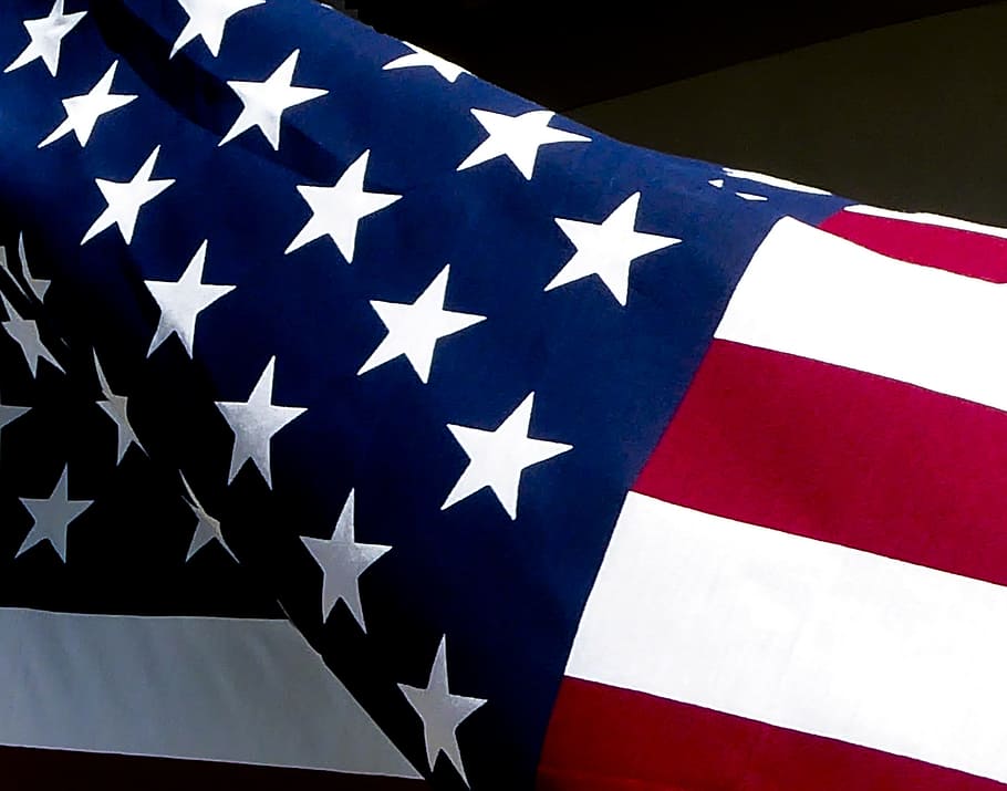 우리 깃발, 미국 국기, 깃발, 빨간색 흰색 파란색, 애국심, 아이콘, 상징, 돔, 푸른, 모양