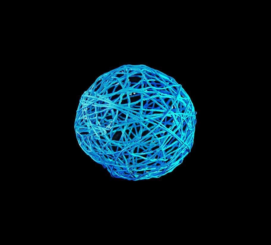 blue, ball, background, design, modern, graphically, endless, abstract, graphic, networked