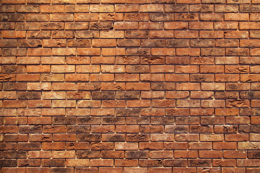 wallpaper bata coklat, merah, latar belakang, struktur, pasangan bata, bata, tua, batu, dinding, tekstur