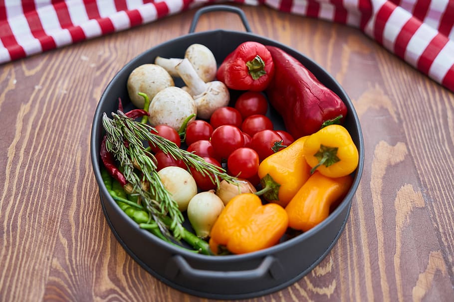bawang, tomat, lada, bawang putih, mesir, organik, kesehatan, makanan, makanan sehat, dapur