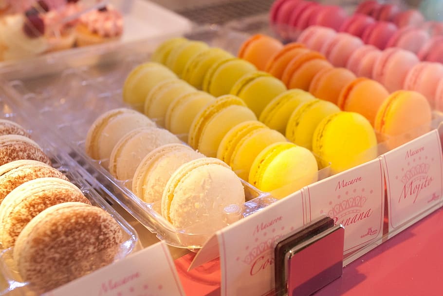 assorted-color french macaroons, Sweet, Sweets, Food, Feast, Macarons, colors, good, food and drink, sweet food