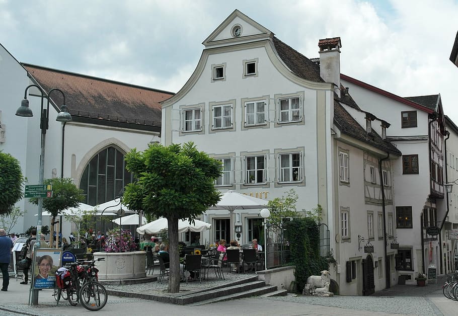 Внешний город. Айхштетт. Eichstatt город. City Town Village. Bavaria City.