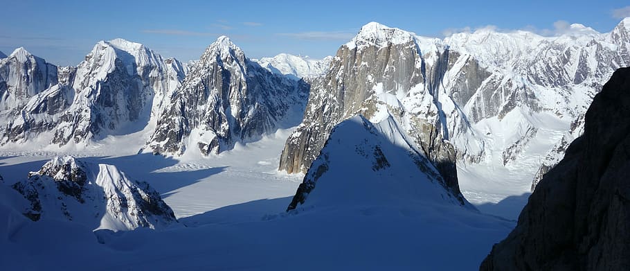 Ruth Gorge, Alaska, Alpine, gunung, salju, alam, puncak gunung, pemandangan, pegunungan Alpen Eropa, pegunungan