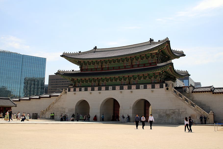 seúl, república de corea, ciudad prohibida, palacio gyeongbok, tradicional, turismo, palacios, viajes, estructura construida, arquitectura
