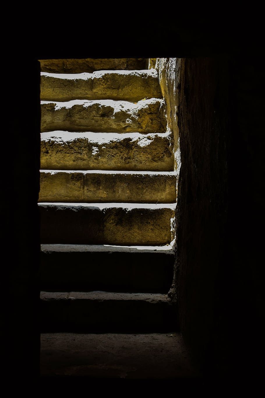 staircase, light, stairs, st solomoni catacomb, paphos, cyprus, monument, religion, architecture, shades