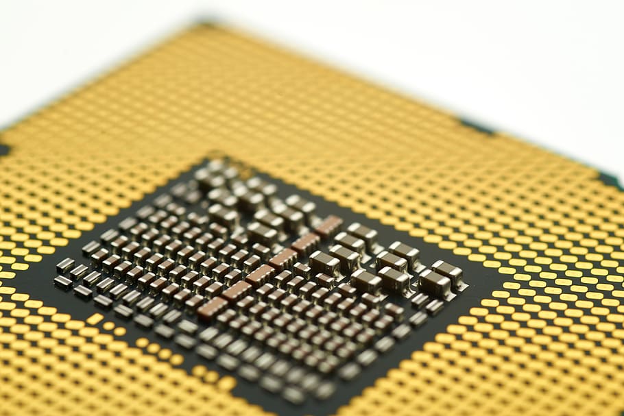 cpu, processador, chip, computador, macro, close-up, tecnologia, plano de fundo, circuito, componente