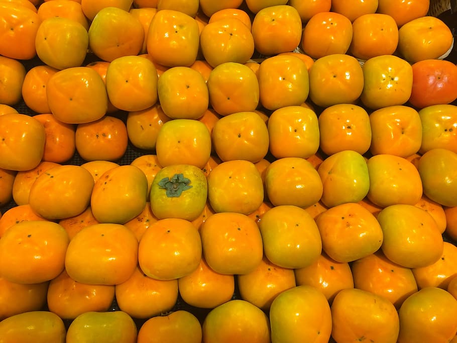 persimmon, huang, orange, goldenrod, fruit, autumn, october, seiyu ltd, living, supermarket