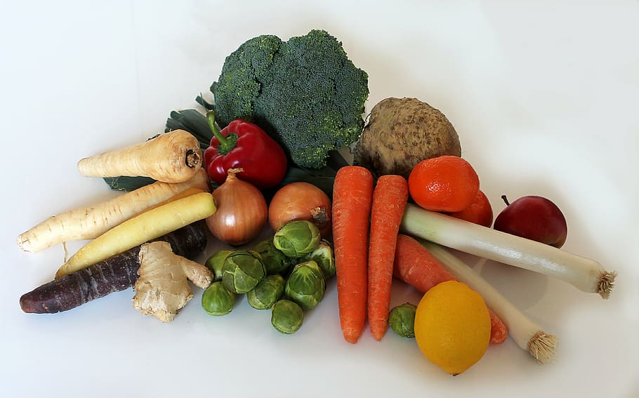 さまざまな野菜, 果物, 緑, 生態, 健康, 食品, 野菜, ビタミン, ライフスタイル, 食べ物と飲み物