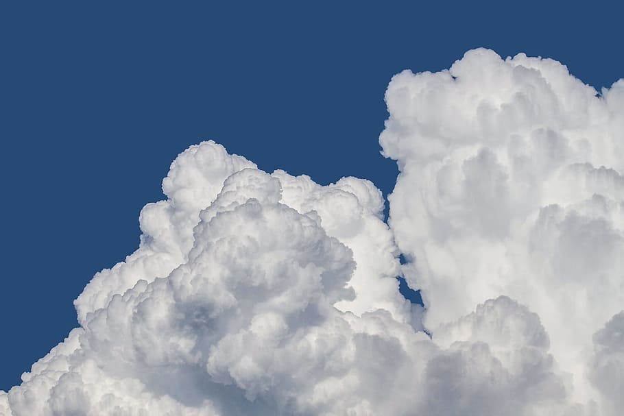 white, blue, cloudy, sky, clouds, clouds form, cloud mountain, cumulus clouds, cloud of bunch of, thunderstorm