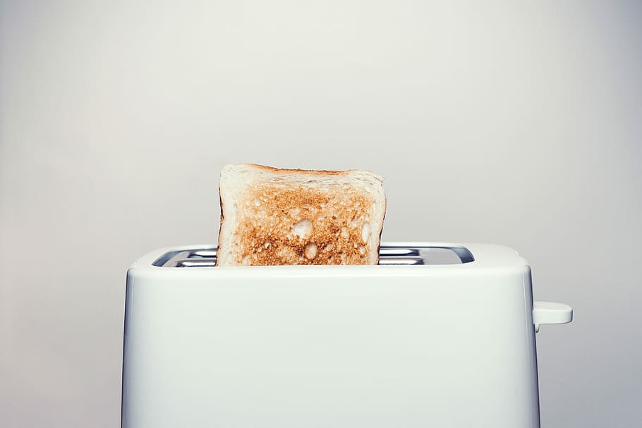 Toasting, bread, equipment, kitchen, kitchenware, light, minimal, minimalistic, simple, simplistic