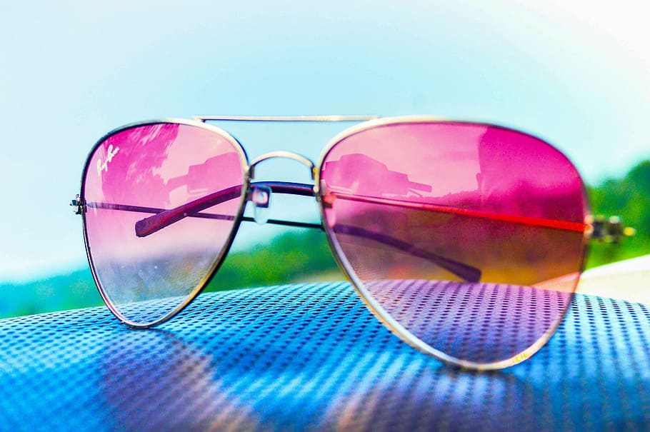 silver-framed aviator sunglasses, ray bans, specs, glasses, eyeglasses, wear, fashion, vision, frame, optical