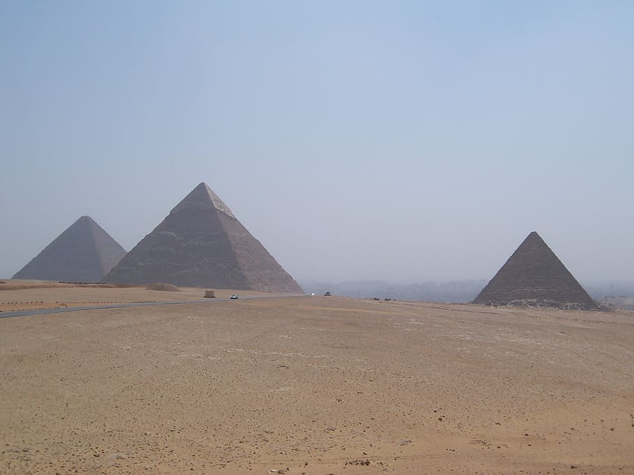 pyramid, desert, daytime, pyramids, cairo, egypt, cheops, tomb, pharaonic, pharaohs