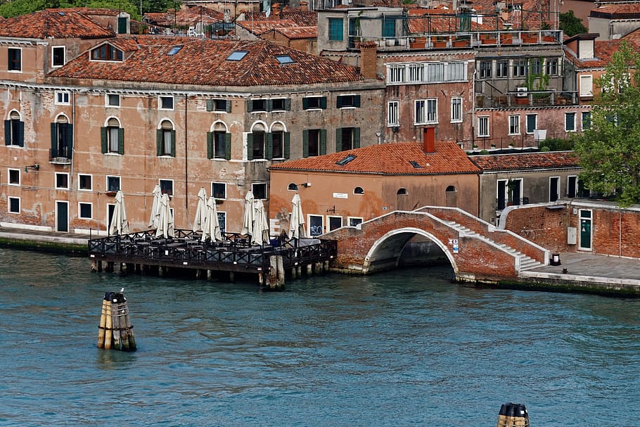 veneza, venezia, itália, água, construção, arquitetura, cidade, canal, ponte, agua