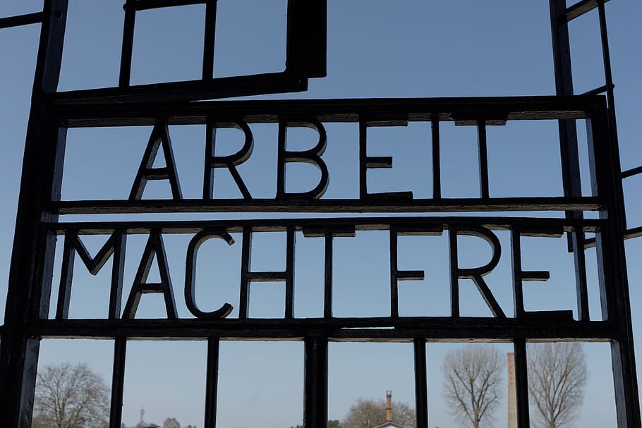 arbeit, macht, frei, sachsenhausen, concentration, camp, germany, oranienburg, gate, entrance
