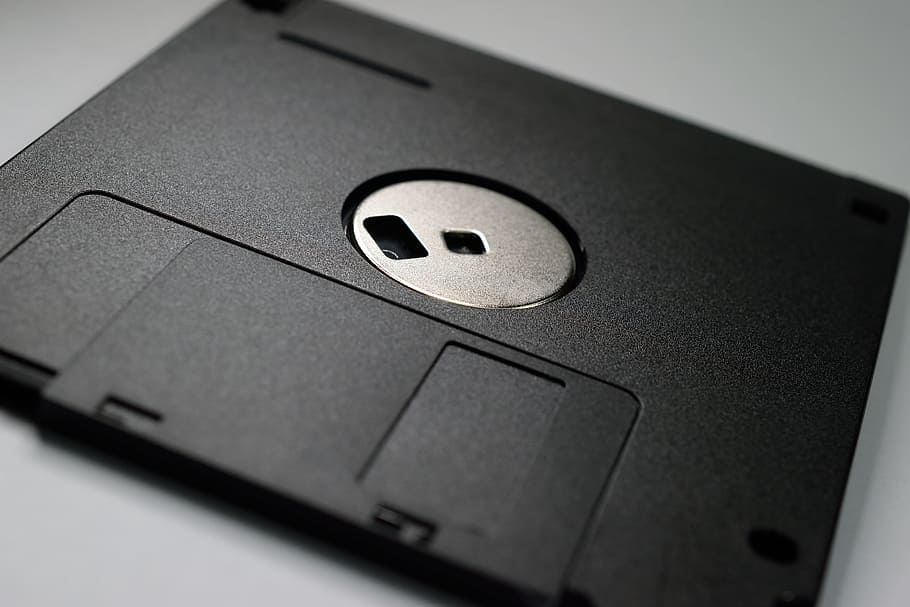 shallow, focus photography, black, floppy, disk, Computer, Disk, Wallpaper, computer, the office of the, retro