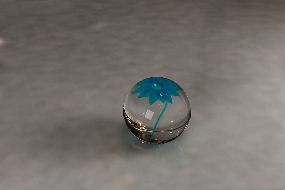 3d ball, 3d modeling, 3d, bright, sphere, single object, close-up, glass - material, indoors, transparent