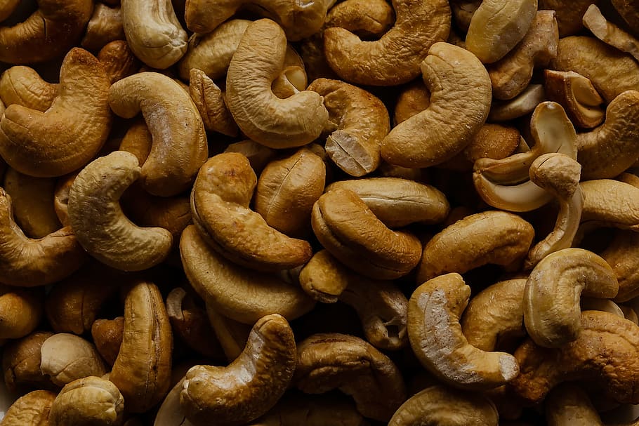 food photography, bunch, cashew nuts, nuts, food, snack, roasted, cashews, healthy, macro