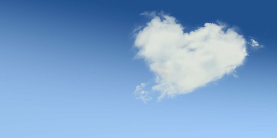 cloud formation, love, clouds, romance, sky, romantic, greeting card, affection, valentine, valentine's day