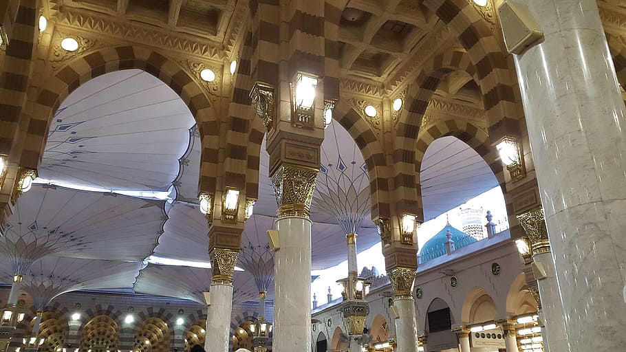 Masjid Nabawi, Madinah, Medina, masjid, prayers, muslim, haram, ramadhan, architecture, built structure