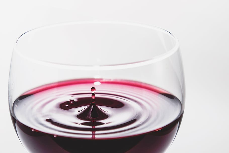 red, wine, wineglass, closeup, alcohol, glass, drop, droplet, drink, drinking
