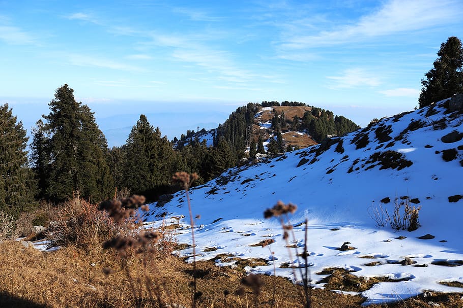 mountain, nature, sky, blue, landscape, peak, hill, trekking, best  wallpaper, clouds