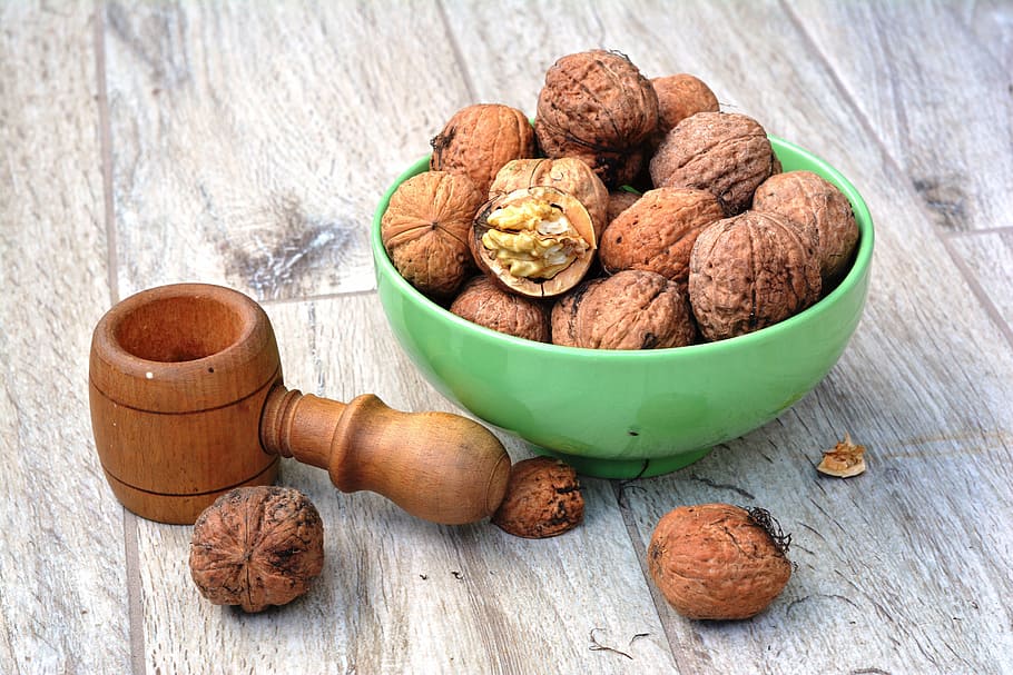 bowl of nuts, walnut, walnuts, smash, autumn, nuts, split, the nutcracker, walnuts walnut, food