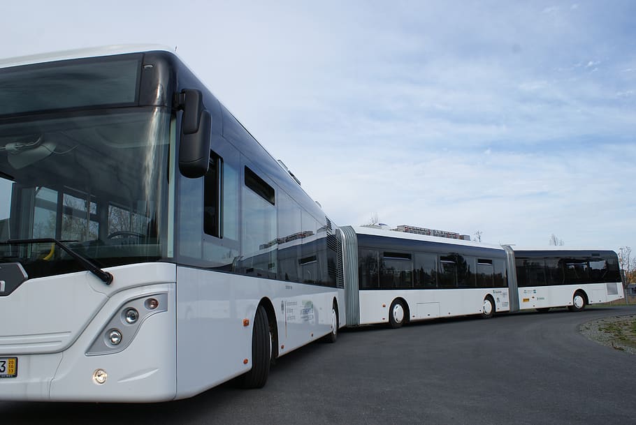 autotram, bus, public transport, long, large, prototype, modern, mode of transportation, transportation, land vehicle