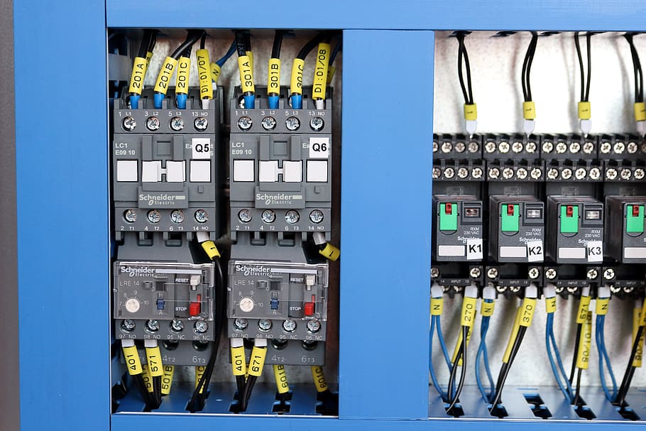 switch, technology, data, internet, industry, relay, thermal relay, control cabinet, connection, electricity