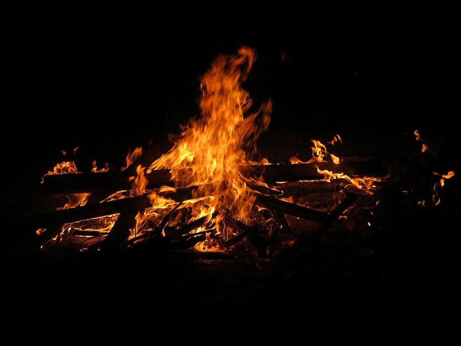 easter fire, fire, flame, customs, campfire, wood, embers, burning, fire - natural phenomenon, heat - temperature