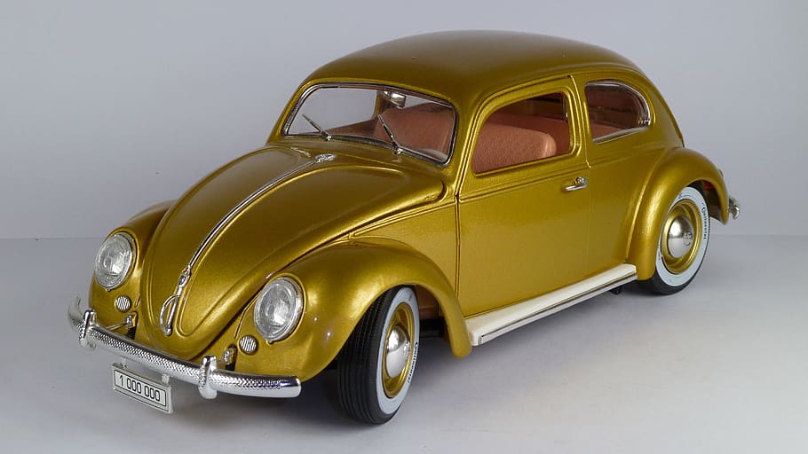 vw käfer, vw beetle, 1'000'000, 1955, 1x18, model car, bburago, mode of transportation, motor vehicle, car