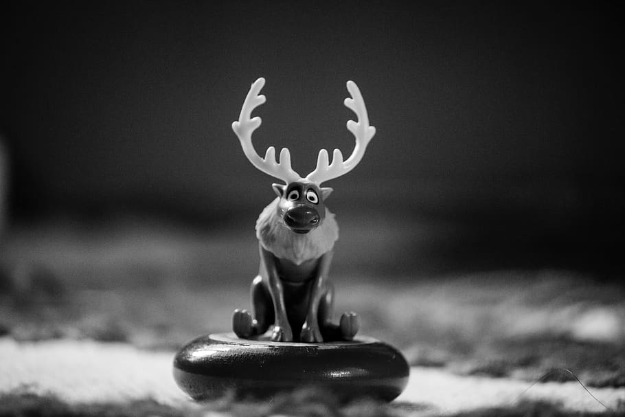deer, reindeer, animal, cartoon, december, rudolph, stag, winter, wildlife, snow