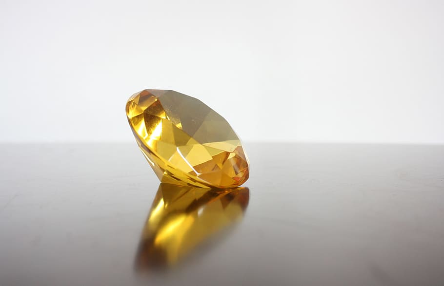 желтый драгоценный камень, топаз, драгоценный камень, алмаз, камень, желтый, кристалл, натюрморт, блеск, драгоценный
