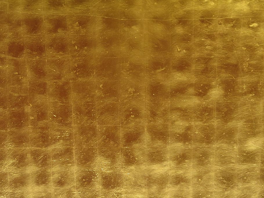 gold leaf, gold, glamour, yellow, pattern, metal, backgrounds, textured, full frame, abstract