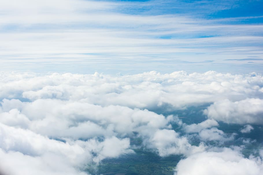 janela do avião, nuvens, avião, janela, aviões, terra, voo, voando, do avião, céu