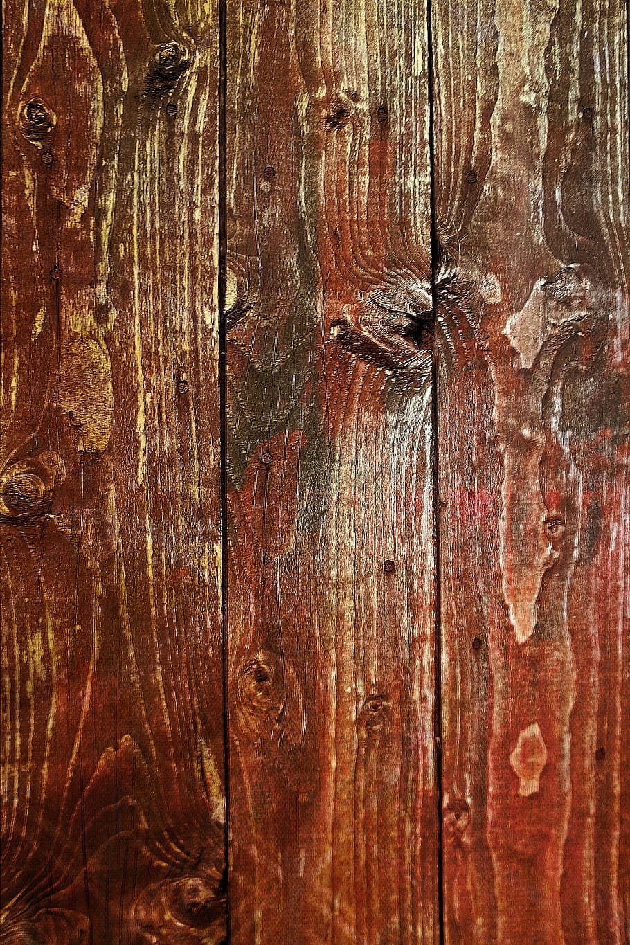 brown wood plank, wood, batten, fence, wood - Material, backgrounds, plank, textured, pattern, brown