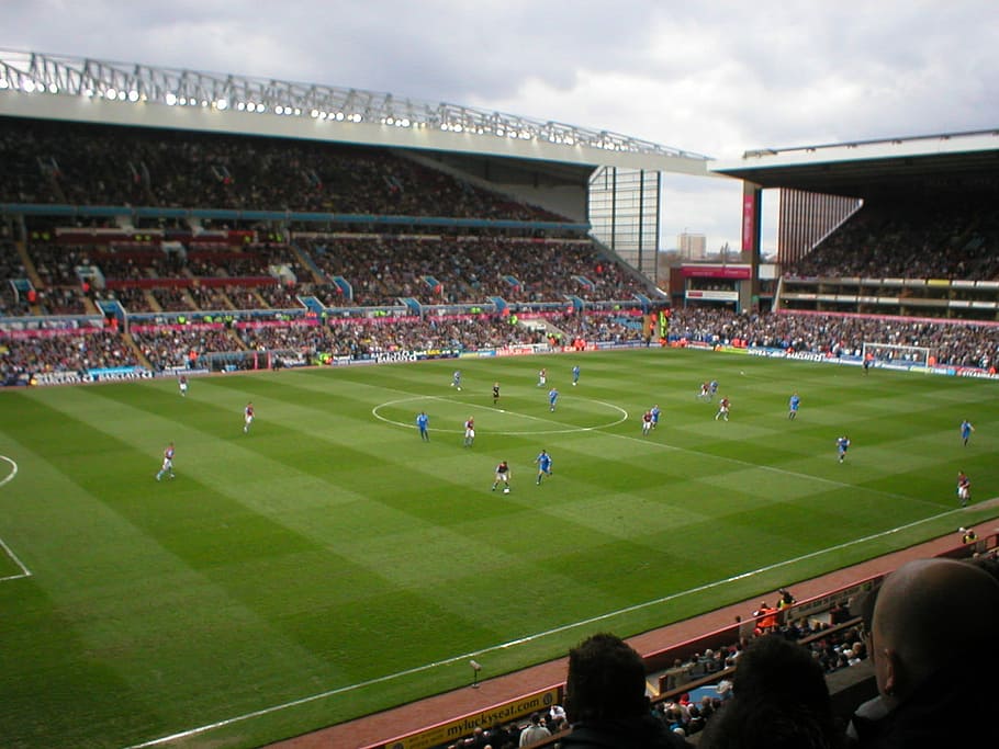soccer game, Soccer, Game, Villa Park, Birmingham, england, photos, public domain, sports, stadium