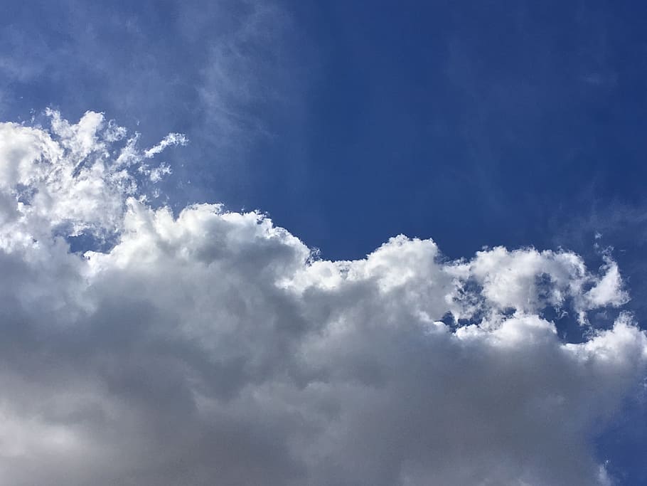 cloud, white, white clouds, sky, blue, storm, cotton, grey, blue skies, nature