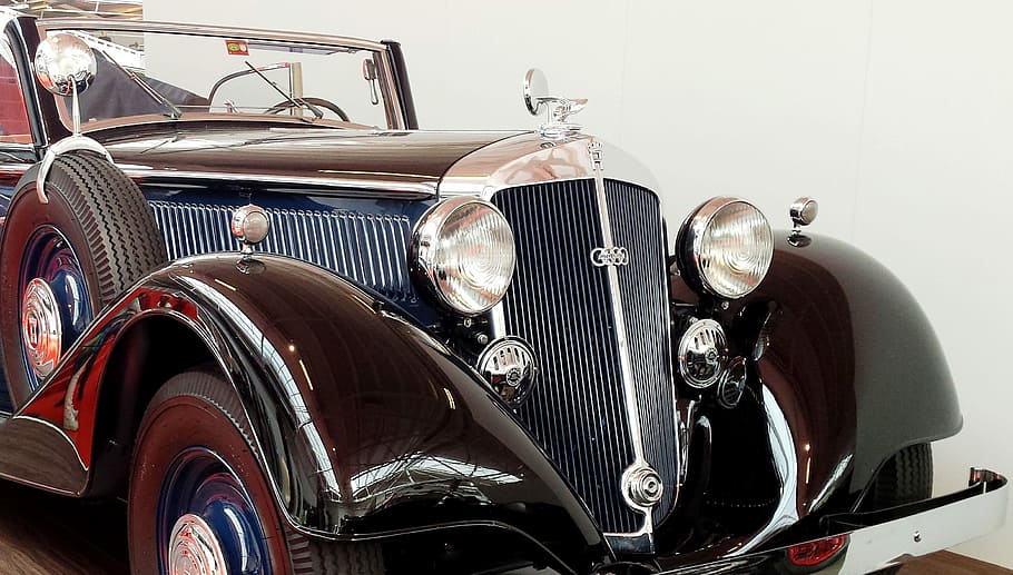 Temporizador antiguo, Automóvil, Vintage, Clásico, antiguo, transporte, parrilla, estilo retro, automóvil vintage, automóvil de colección