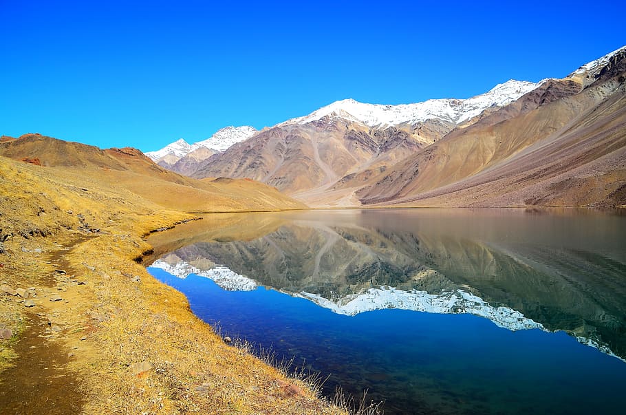 Chandra Tal, Spiti, Himachal Pradesh, India, Himalaya, paisaje, lago, montaña, pintorescos - naturaleza, agua