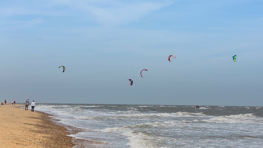 kite surf, mar, viento, kite, océano, surf, playa, deporte, verano, surfista