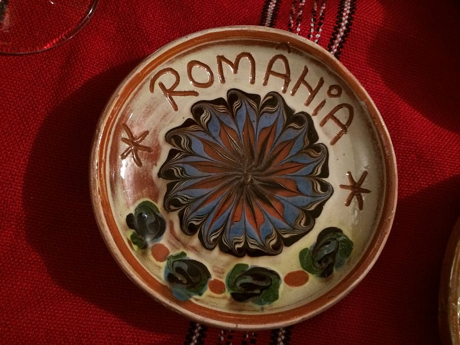 romênia, placa, específico, ninguém, fechar-se, padronizar, dentro de casa, forma, desenhar, círculo