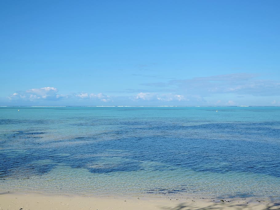 lagoon, reef, pacific ocean, blue, blue background, wallpaper, sea, water, sky, scenics - nature