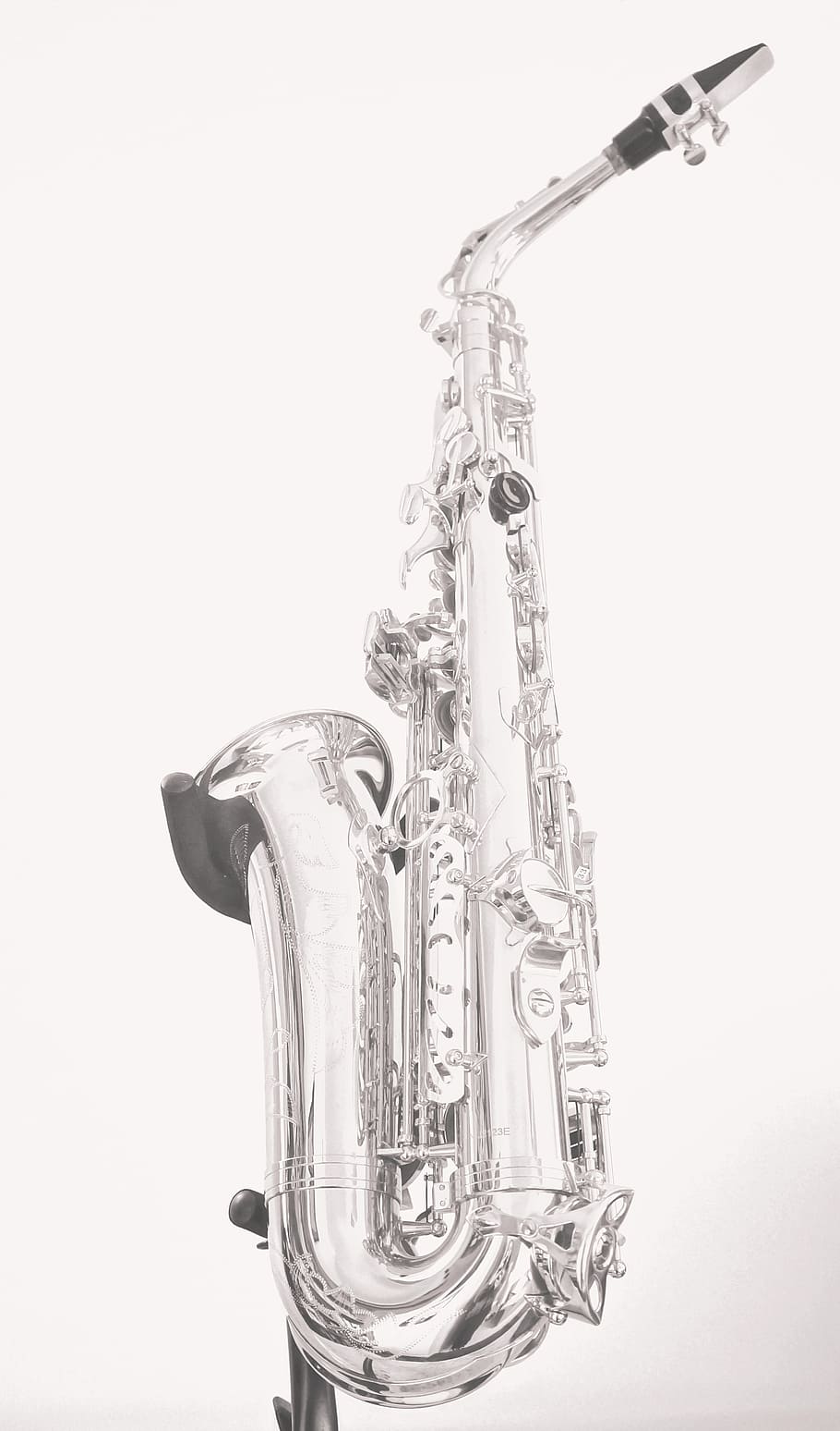 銀色のサックス, サックス, 黒と白, 音楽, ミュージシャン, 楽器, ジャズ, サックス奏者, 演劇, 真鍮