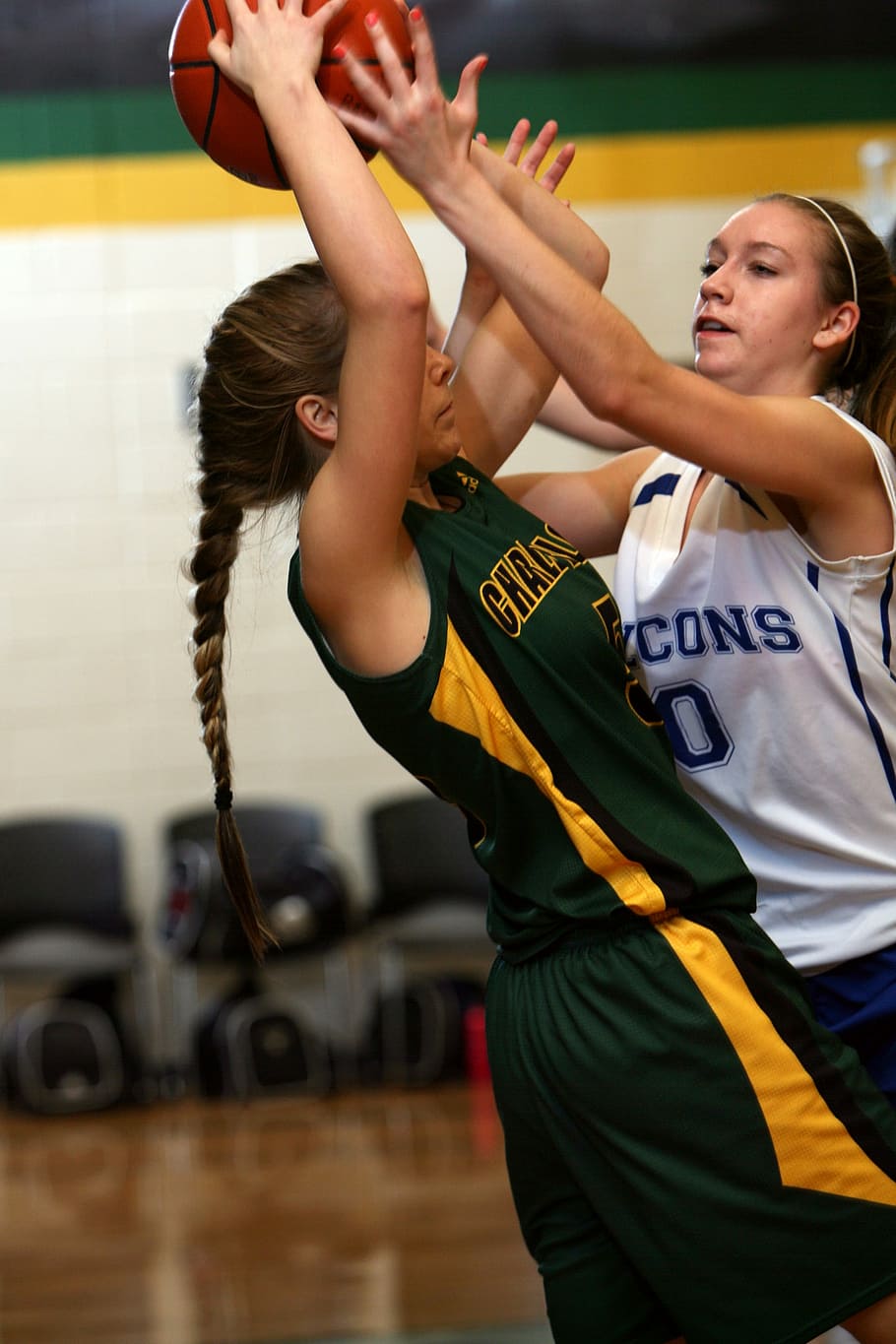 Basketball, Game, Competition, girls basketball, female, action, athletic, court, competitive, athlete
