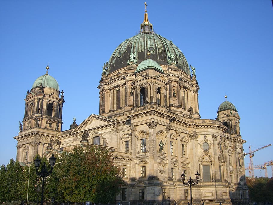 berlin cathedral, dom, building, berlin, dome, capital, historically, church, landmark, building exterior