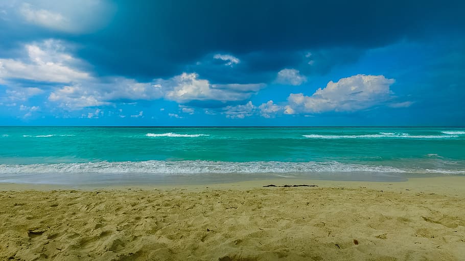 photo of seashore, cuba, ocean, beach, sunny, atlantic, water, varadero, landscape, the atlantic ocean