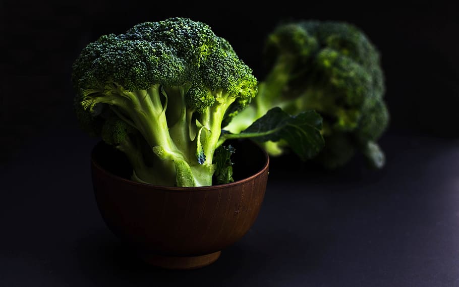 bowl of broccoli, broccoli, fresh, vegetable, vegetarian, nutrition, bowl, healthy, food, healthy eating
