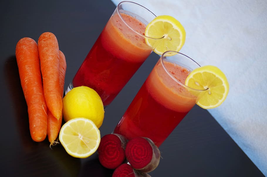 smoothie, fruit, vegetables, salad beetroot carrots, lemon, beverage, health, drink, juice, freshness