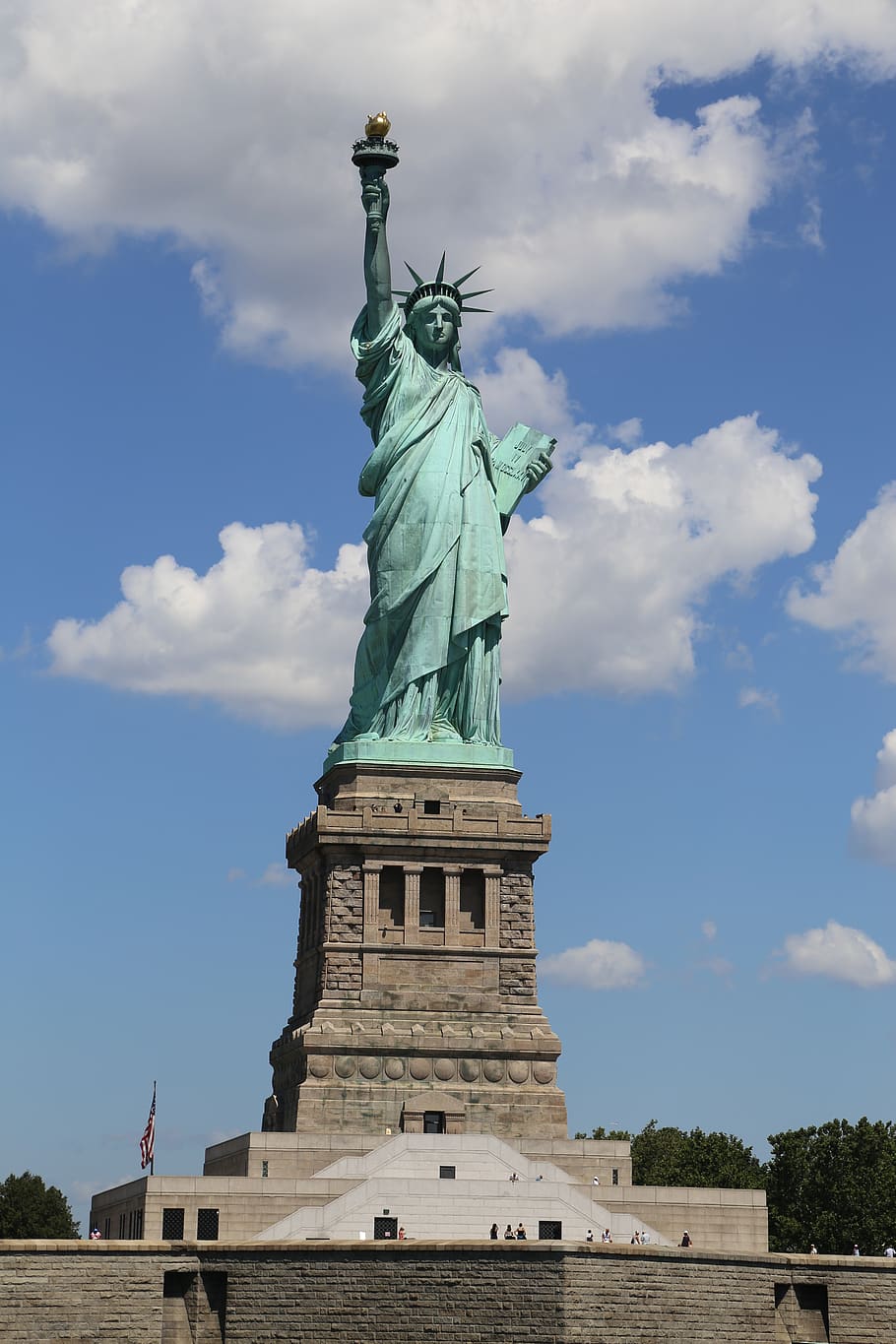 wanita, kebebasan, patung, dom, simbol, Amerika, Amerika Serikat, tengara, baru, new york